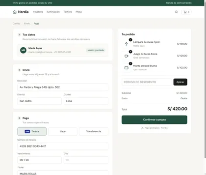 Captura del paso 01: Abrir /checkout