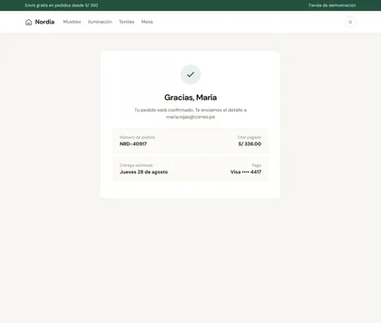 Captura del paso 05: Pedido NRD-40917