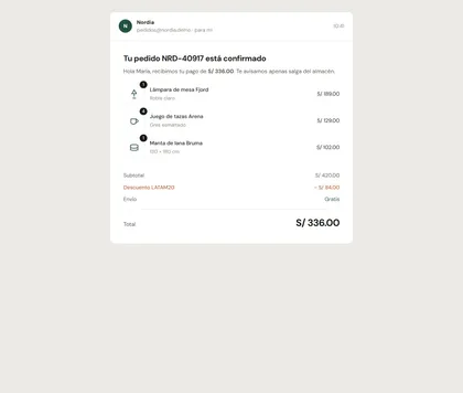Captura del paso 06: Correo de confirmación